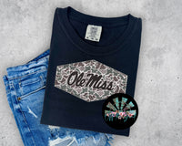 Retro Camo Ole Miss Patch PNG Digital Design
