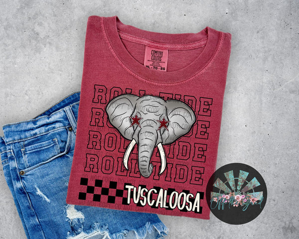 Checkered Tuscaloosa PNG Digital Design