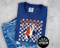 Checkered Faux Glitter IL Kingfishers PNG Digital Design