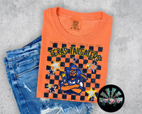 Faux Glitter Checkered Tailgaters PNG Digital Design
