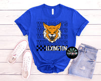 Stacked Checkered Kentucky Wildcats PNG Digital Design
