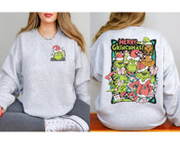 Checkered Merry Grinchmas T-Shirt and Sweatshirt