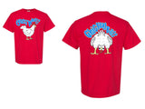 Chicken Butt Blue T-Shirt and Sweatshirt