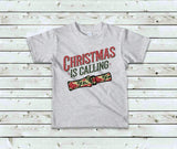 KIDS Christmas is Calling Camo Duck Call T-Shirt