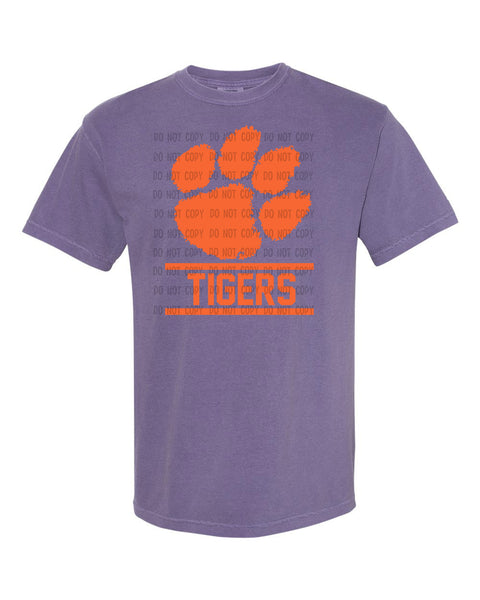 Clemson Paw Print PNG Digital Design