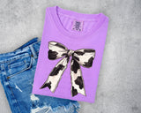 Cow Print Bow T-Shirt