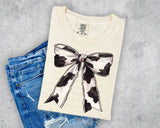 Cow Print Bow T-Shirt