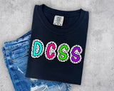 Dalmatian and Bright Colors DCSS T-Shirt and Sweatshirt