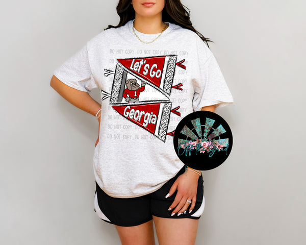 Dalmatian Pennant Flag GA Bulldogs T-Shirt and Sweatshirt
