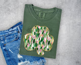 Dalmatian and Brushstroke Shamrock T-Shirt and Sweatshirt