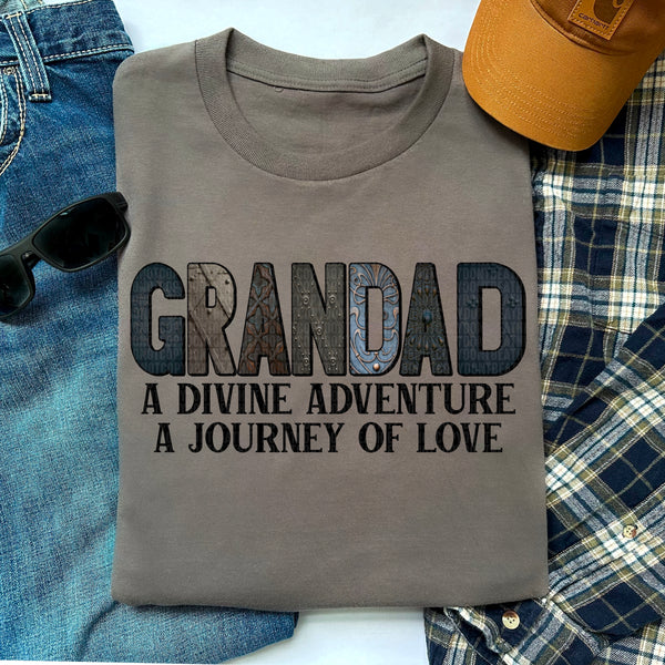 GRANDAD A Divine Adventure A Journey of Love T-Shirt