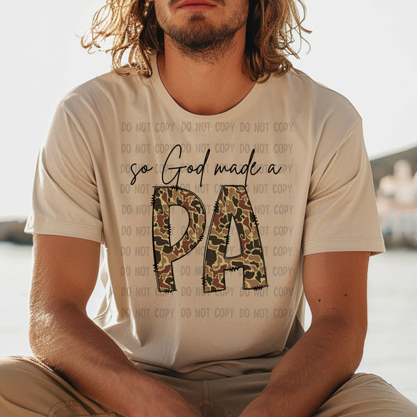 So God made a Pa Duck Camo PNG Digital Design