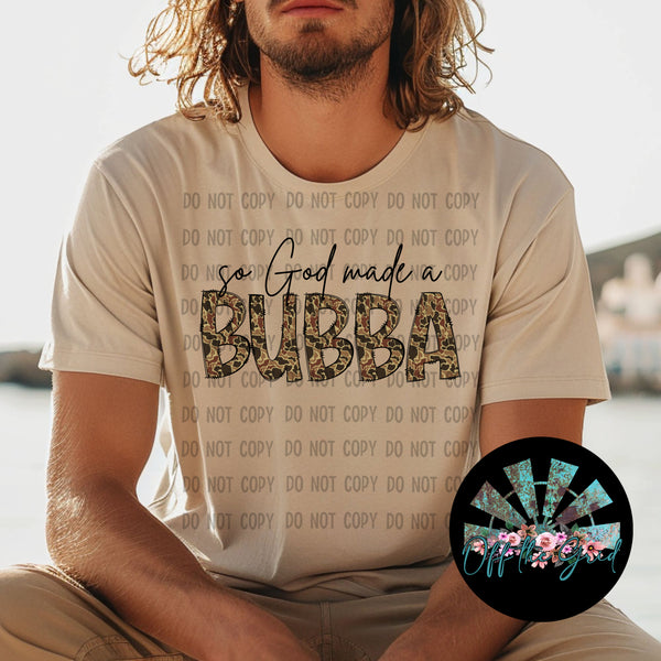 So God made a Bubba Duck Camo PNG Digital Design