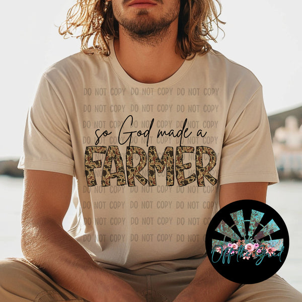 So God made a Farmer Duck Camo PNG Digital Design
