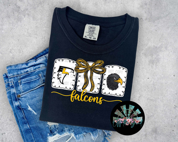 EL Falcons Bow Frame T-Shirt and Sweatshirt