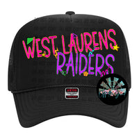 90's Neon WL Raiders Otto Trucker Hat #1