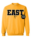 EAST (Black Letters with White Outline) T-Shirt and Sweatshirt