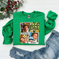 Buddy the Elf Collage (Green) T-Shirt and Sweatshirt