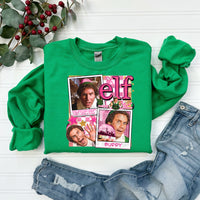 Buddy the Elf Collage (Pink) T-Shirt and Sweatshirt