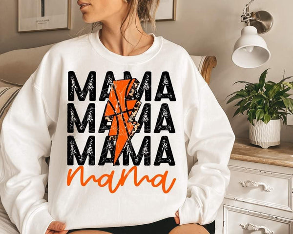 Lightening Bolt Basketball Mama T-Shirt and Sweatshirt