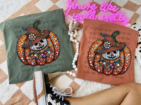 Rhinestone Scarecrow Pumpkin T-Shirt and Sweatshirt