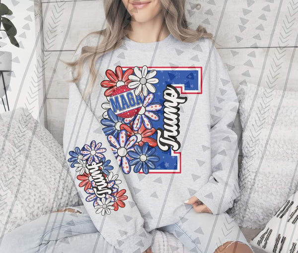 Floral Trump T-Shirt and Sweatshirt