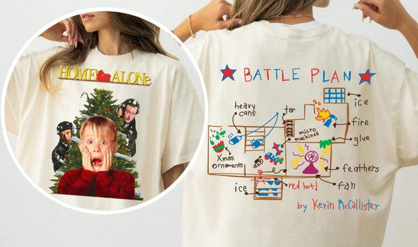 Home Alone Battle Plan T-Shirt and Sweatshirt