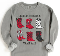 Cowgirl Boots Georgia Bulldogs T-Shirt and Sweatshirt