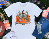 FL Fall and Football Pumpkin PNG Digital Design