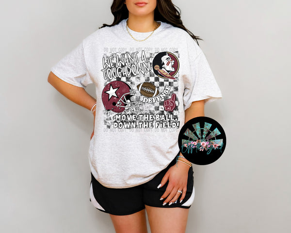 We want a Touchdown FSU Seminoles PNG Digital Design