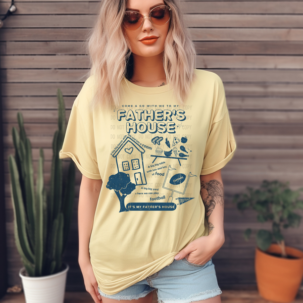 Navy Father's House T-Shirt and Sweatshirt