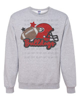 Faux Embroidery Bulldogs T-Shirt and Sweatshirt