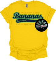 Faux Glitter Savannah Bananas Baseball Font PNG Digital Design