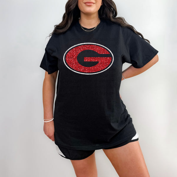 Faux Glitter Georgia G T-Shirt and Sweatshirt