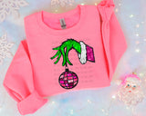 Faux Glitter Green Man Disco Hand T-Shirt and Sweatshirt