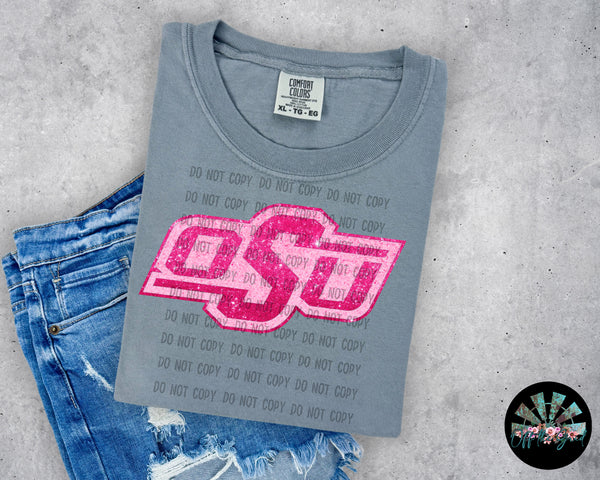 Preppy Hot Pink OSU PNG Digital Design