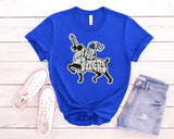 Faux Sequin Raider Mascot Short Sleeve T-Shirt