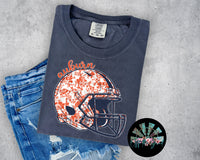 AU Floral Football Helmet #1 PNG Digital Design