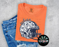 AU Floral Football Helmet #2 PNG Digital Design