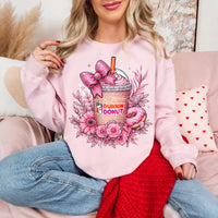 Floral Bow Dunkin Donuts T-Shirt and Sweatshirt