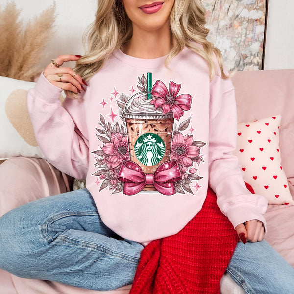 Floral Bow Star Bucks T-Shirt and Sweatshirt