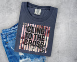 Floral Brushstroke Cling to the Cross T-Shirt and Sweatshirt
