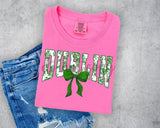 Green Floral Dublin T-Shirt and Sweatshirt