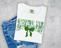 Green Floral Dublin T-Shirt and Sweatshirt