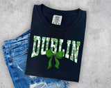 Green Floral Dublin T-Shirt and Sweatshirt