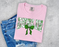 Green Floral Dublin T-Shirt and Sweatshirt