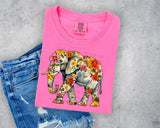 Floral Elephant T-Shirt