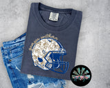 GSU Floral Football Helmet #1 PNG Digital Design