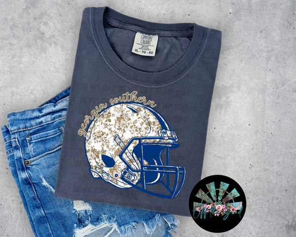 GSU Floral Football Helmet #1 PNG Digital Design