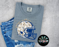 GSU Floral Football Helmet #1 PNG Digital Design